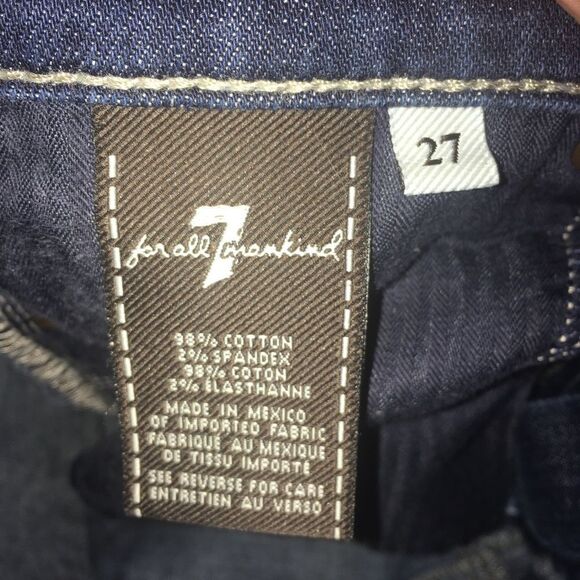 7 for All Mankind bootcut dark wash 27 jeans - Picture 4 of 5